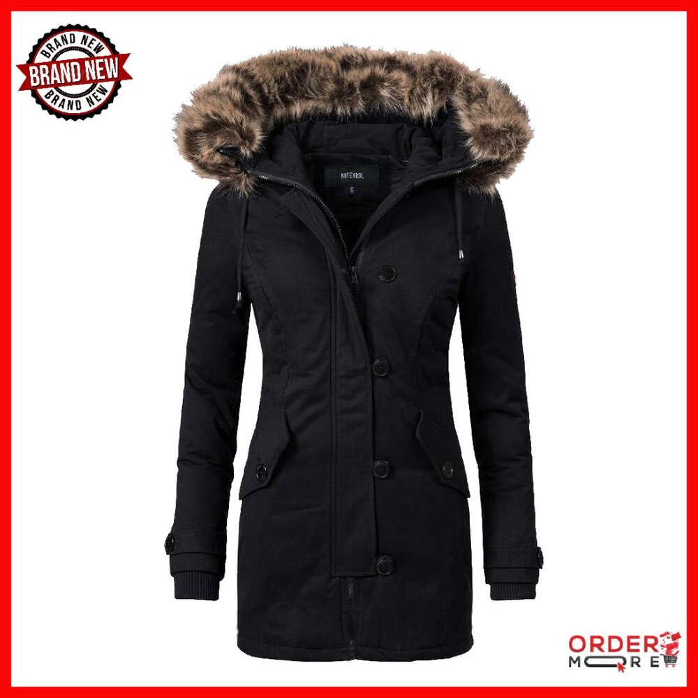 Heavy Thicken Puffer Down Parka Hooded Winter Jacket Insulated Overcoat